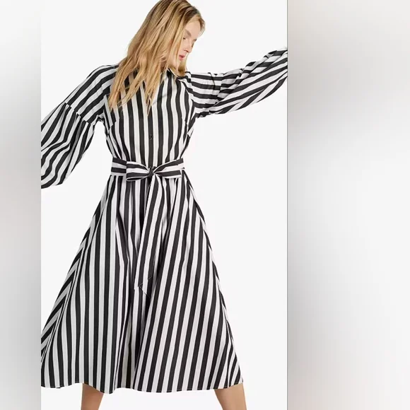 NWT KATE SPADE Terrace Stripe Dakota Dress SZ Medium - Picture 2 of 16